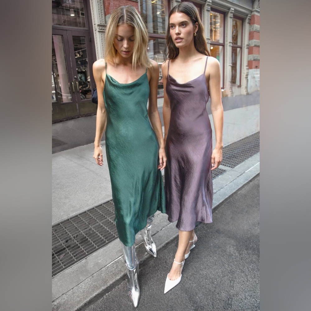 Cowl Neck Slip Dress